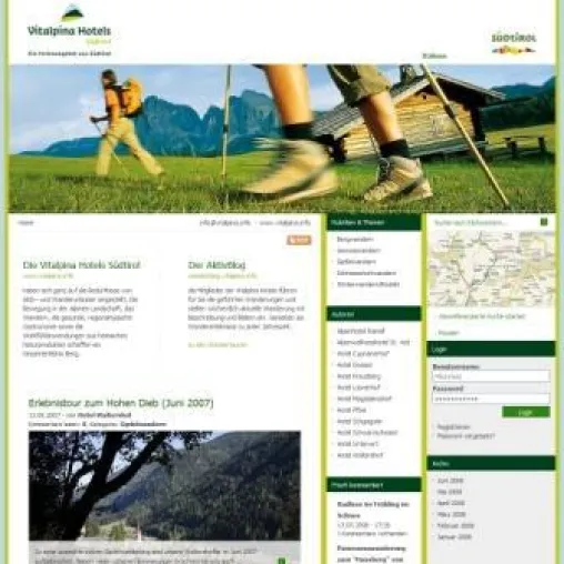 Zeppelin realisiert Wanderblog-Portal für Vitalpina Hotels Bild: Zeppelin realisiert Wanderblog-Portal für Vitalpina Hotels