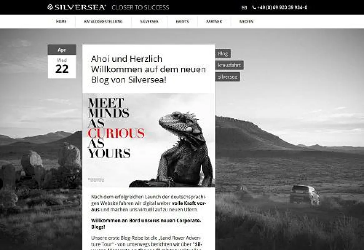 Silversea launcht eigenen Corporate-Blog