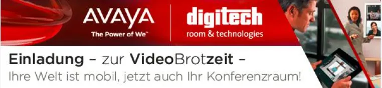 Bild: digitech und Avaya laden zur Video Brotzeit am 11. Februar 2014