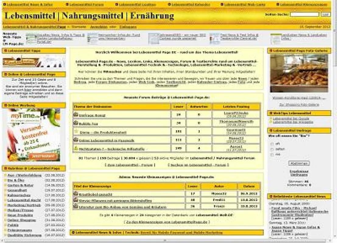 Lebensmittel-Page.de Screenshot