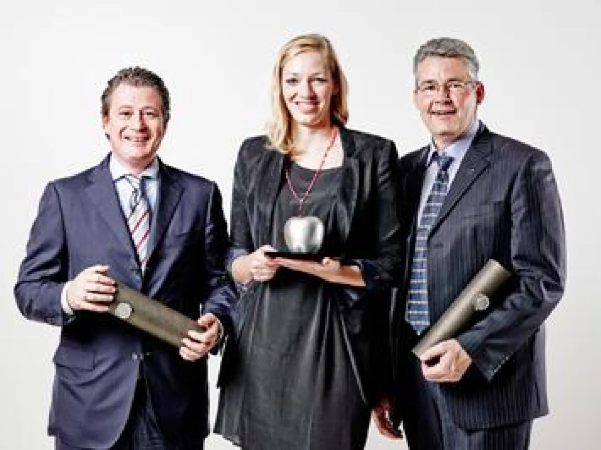 A. Bühl (Electrolux), S. Thiemann (D'art Design Gruppe), C. Holtmann (Holtmann Messe + Event)