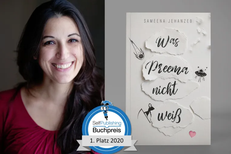 Bild: Autorin Sameena Jehanzeb aus Bonn räumt den heiß begehrten und gut dotierten Selfpublishing-Buchpreis ab!