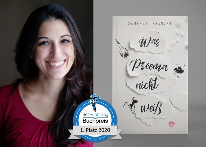 Autorin Sameena Jehanzeb aus Bonn räumt den heiß begehrten und gut dotierten Selfpublishing-Buchpreis ab! Bild: Autorin Sameena Jehanzeb aus Bonn räumt den heiß begehrten und gut dotierten Selfpublishing-Buchpreis ab!