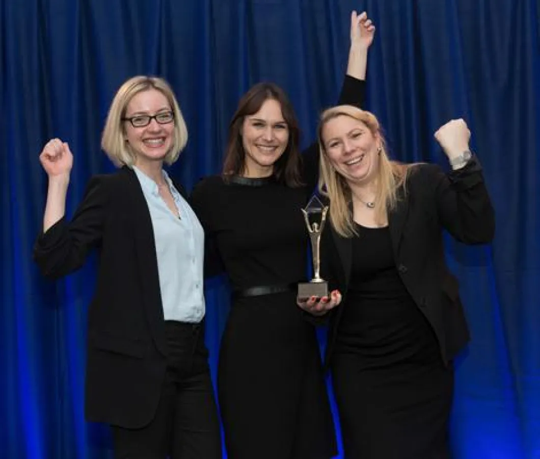 Glückliche Gewinner der letzten German Stevie Awards