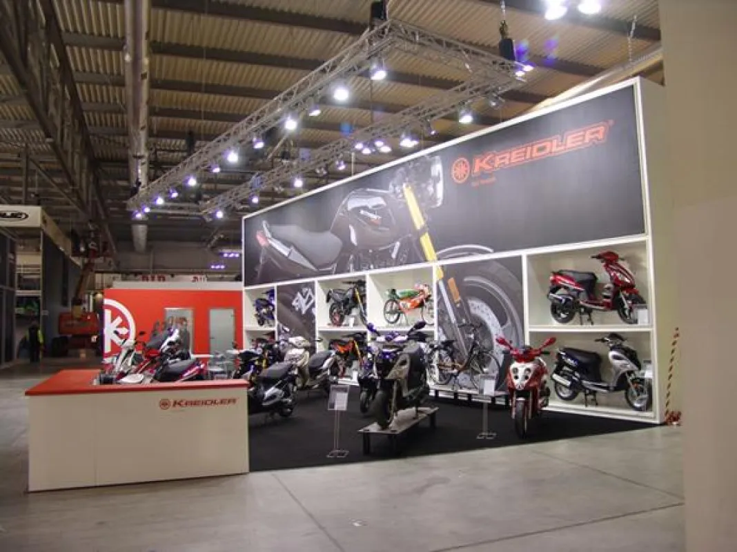 Messestand von Cycle Union auf der eicma 2009 in Italien