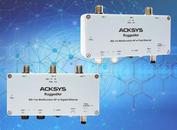 Bild: Acksys RuggedAir1000 / 100 - Multifunktionsmodul für eine intelligent vernetzte Verkehrstechnik