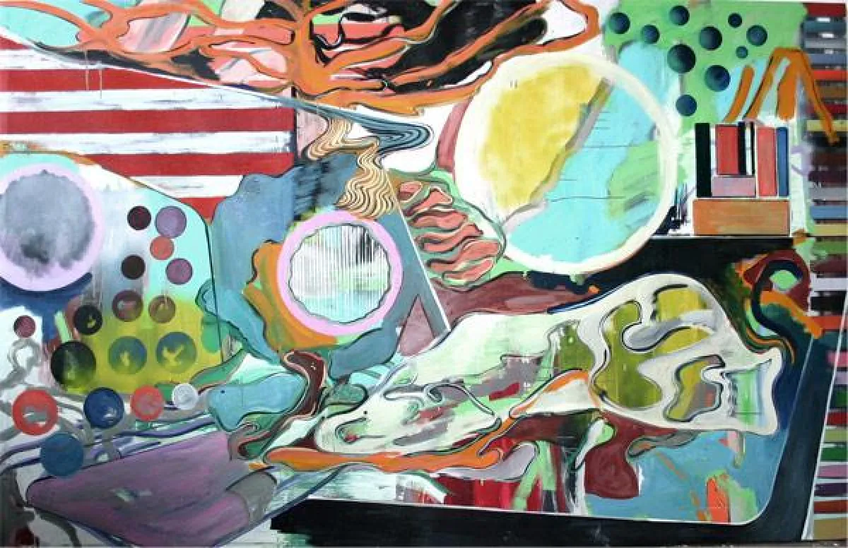 SCHNITT, Öl auf Leinwand, 180 x 280 cm