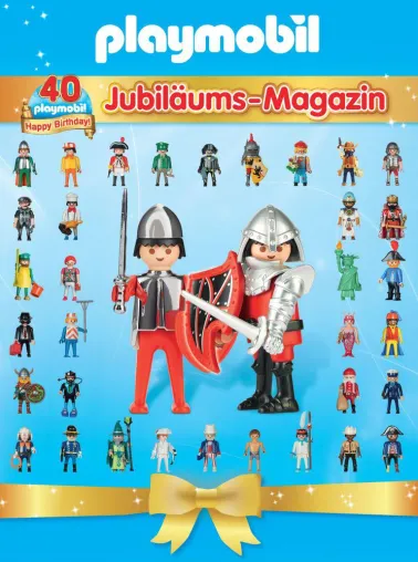 Vier Jahrzehnte Spielspaß auf 84 Seiten - Blue Ocean gratuliert PLAYMOBIL mit einem Jubiläums-Magazin Bild: Vier Jahrzehnte Spielspaß auf 84 Seiten - Blue Ocean gratuliert PLAYMOBIL mit einem Jubiläums-Magazin
