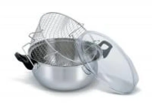 Bild: Original englische Fish + Chips aus dem Frittiertopf