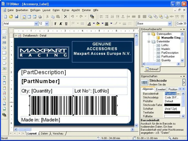 Die wirtschaftliche Output-Lösung TFORMer vereint Etikettendruck und Reporting Bild: Die wirtschaftliche Output-Lösung TFORMer vereint Etikettendruck und Reporting