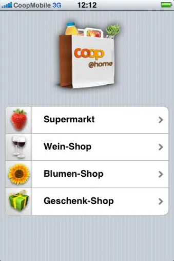 Einkaufen mit dem iPhone - movento entwickelt eine Anwendung für den mobilen Einkauf bei Coop Bild: Einkaufen mit dem iPhone - movento entwickelt eine Anwendung für den mobilen Einkauf bei Coop