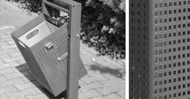 Bild: Abfallbehälter und Ascher in individuellen Lösungen