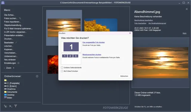 Bild: Fotowerkzeuge 5 – Fotoverwaltung und Bildbearbeitung in einem Produkt