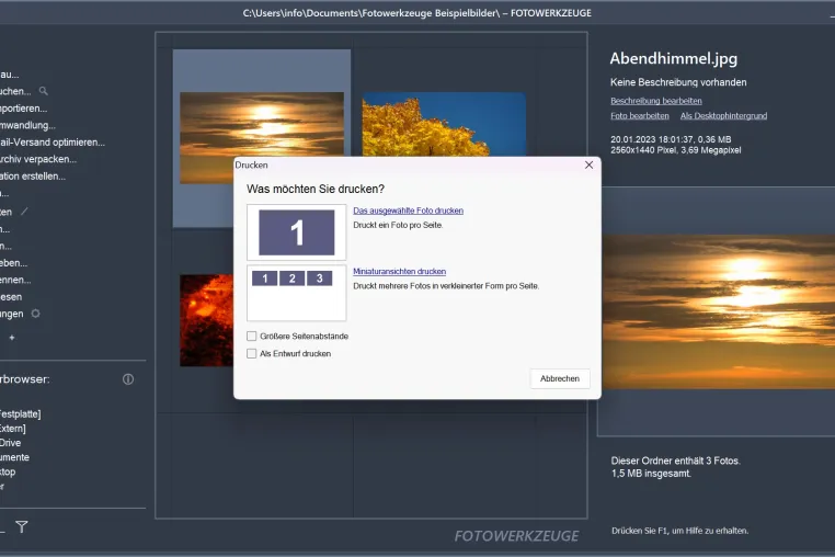 Bild: Fotowerkzeuge 5 – Fotoverwaltung und Bildbearbeitung in einem Produkt