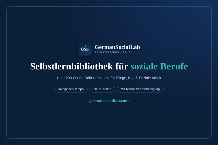 Bild: Jahresabo für Fortbildung: GermanSocialLab bündelt über 230 Online-Selbstlernkurse für soziale Berufe