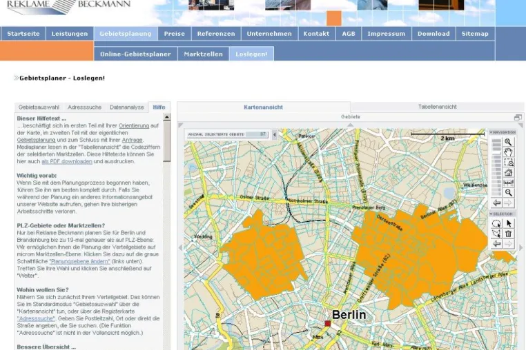 Bild: Prospektverteilung online planen – neue Berliner Lösung für räumliches Direktmarketing