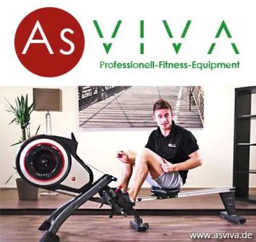Bild: Fit wie eine Turbine - Innovation trifft Design - AsVIVA Rudergerät Turbin Rower RA13