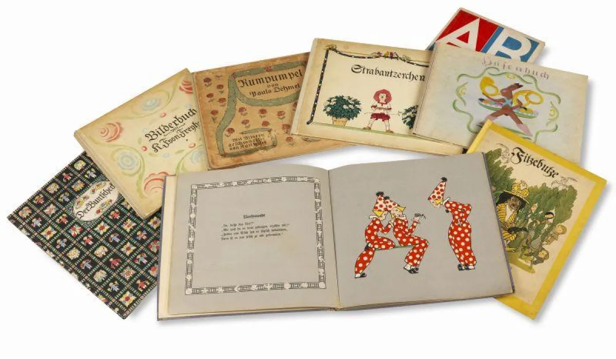 Glanzlichter aus der Sonderauktion Kinderbücher, die im Rahmen der Auktion Wertvolle Bücher zum Aufruf kommt