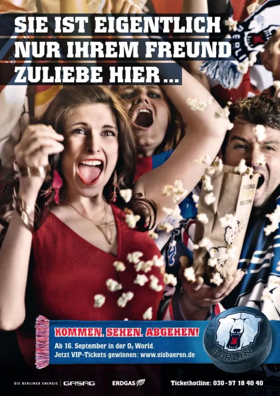 Kommen, Sehen, Abgehen: Nur echt bei den Eisbären.
