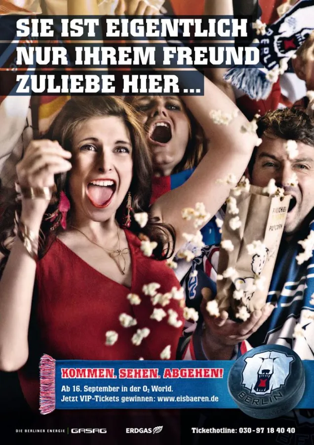 Kommen, Sehen, Abgehen: Nur echt bei den Eisbären.