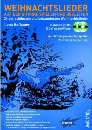 Bild: Weihnachtslieder singen und spielen – leicht lernen mit dem richtigen Notenheft (mit 2 CDs Audio/Video)