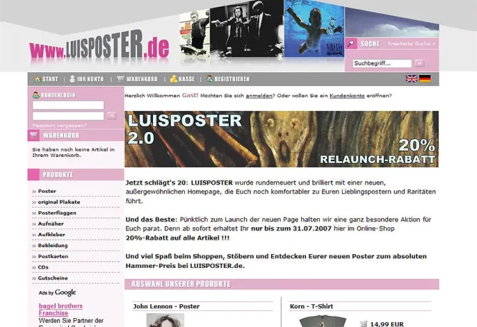 Relaunch der Internetpräsenz Luisposter.de – Web 2.0-Ansatz wird verfolgt Bild: Relaunch der Internetpräsenz Luisposter.de – Web 2.0-Ansatz wird verfolgt