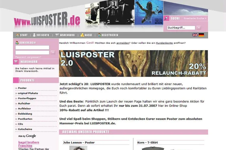 Relaunch der Internetpräsenz Luisposter.de – Web 2.0-Ansatz wird verfolgt Bild: Relaunch der Internetpräsenz Luisposter.de – Web 2.0-Ansatz wird verfolgt