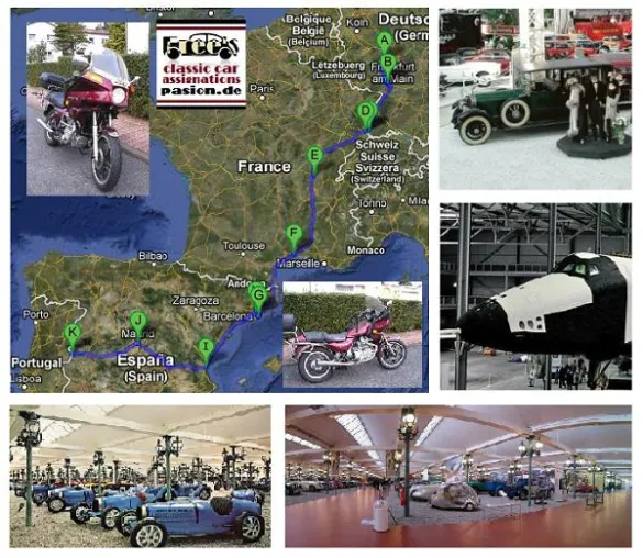 Mit dem Oldtimer durch Europa. Bild: Mit dem Oldtimer durch Europa.