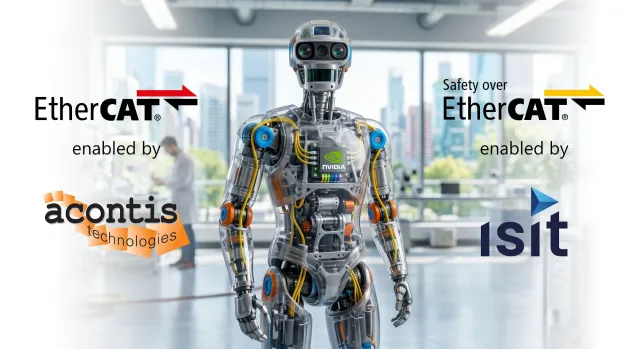 Bild: Sichere EtherCAT-Steuerungen auf NVIDIA IGX Thor von acontis und ISIT