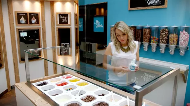 Bild: Die Selbstbedienungs-Eisdiele nun auch in Deutschland