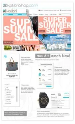 Bild: Neues Design – Kolibrishop.com im frischen Look relaunched