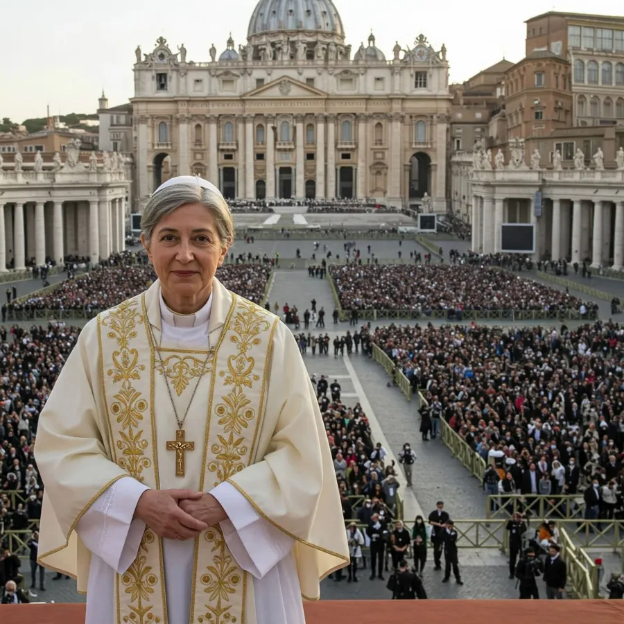 Zeit für eine Frau als Papst (© Gemini)