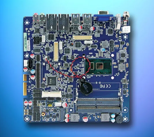 Bild: Erweiterbares miniITX Board mit Intel Skylake