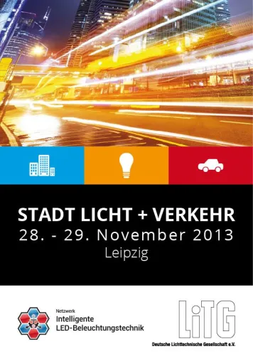 Bild: CALL FOR PAPERS: Fachtagung „STADT LICHT+VERKEHR 2013“ in Leipzig
