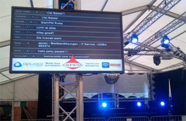 Bild: Epcan stellt zum Party Event Karpaten eine 10MBit/s Internetleitung zur Verfügung