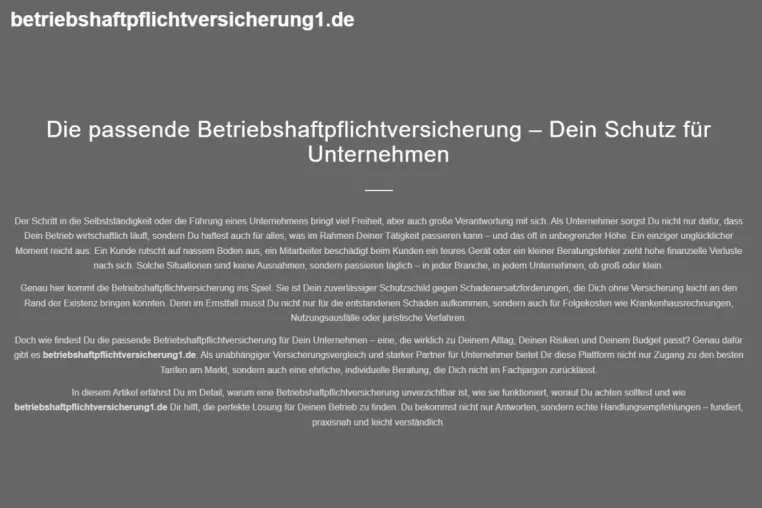 Bild: Sicherheit für Unternehmer - Unverzichtbarer Schutz für jedes Unternehmen