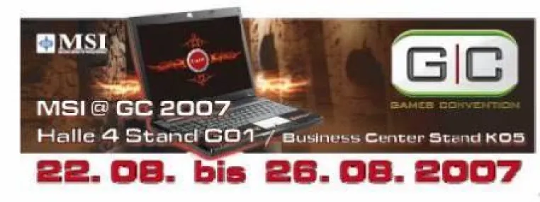 Bild: MSI auf der Games Convention 2007