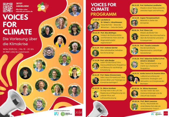 Bild: Gutenberg-Zukunfts-Award 2025 der Universität Mainz für Dr. Eckart von Hirschhausen und Lea Dohm