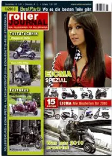 Zeitschrift Rollerjournal präsentiert die Neuheiten für 2010 Bild: Zeitschrift Rollerjournal präsentiert die Neuheiten für 2010