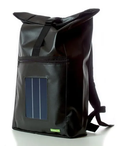 Bild: YOKTO, der neue Solar-Rucksack von stromwerk - auch in der Freizeit mobiler Strom für Handy, iPhone und Co.
