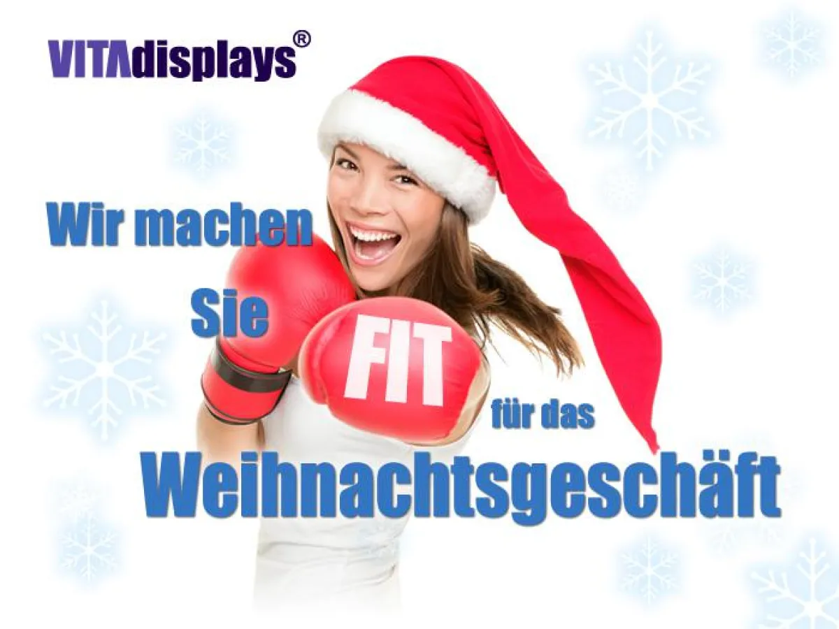 Der Werbedisplay-Hersteller VITAdisplays macht FIT für das Weihnachtsgeschäft