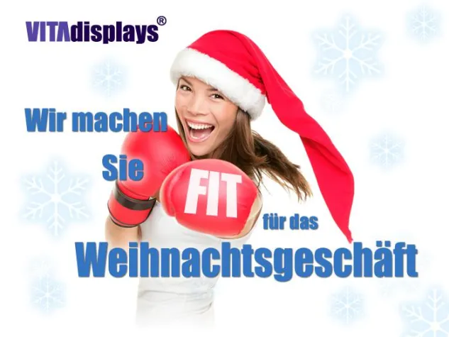 Gut gerüstet ins Weihnachtsgeschäft mit VITAdisplays® Bild: Gut gerüstet ins Weihnachtsgeschäft mit VITAdisplays®