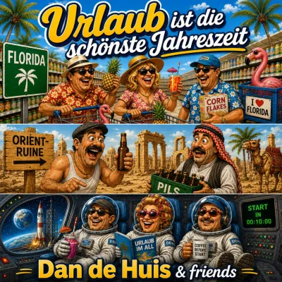 Bild: Dan de Huis & friends veröffentlichen humorvollen Fun-Song „Urlaub ist die schönste Jahreszeit“