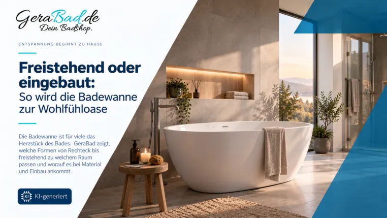 Bild: Freistehend oder eingebaut: So wird die Badewanne zur Wohlfühloase