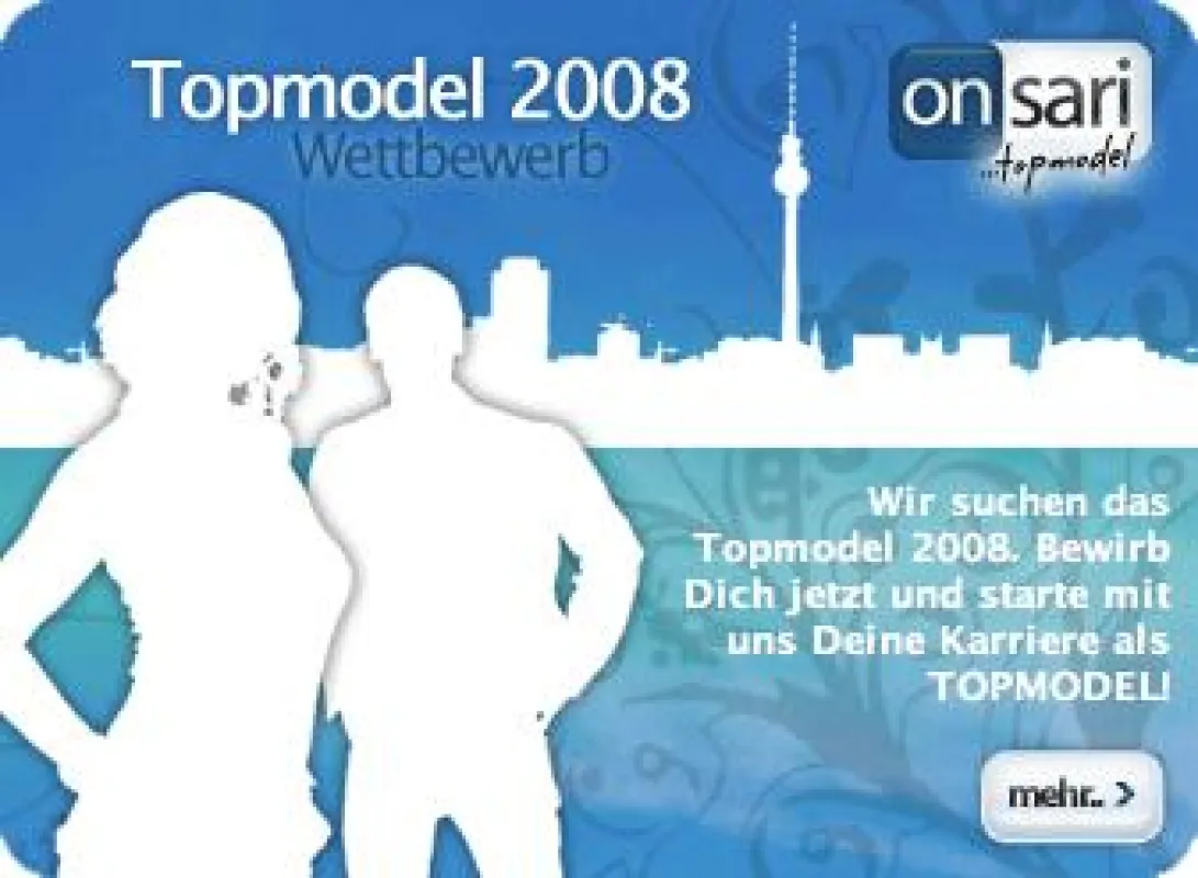 Topmodel 2008 Contest von Onsari.de in Kooperation mit Casting-Agentur.de