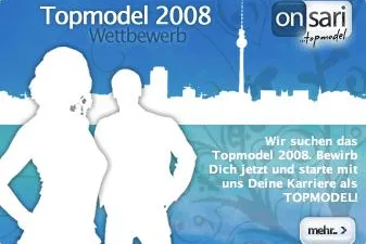Bild: Onsari.de & Casting-Agentur.de suchen das Topmodel 2008