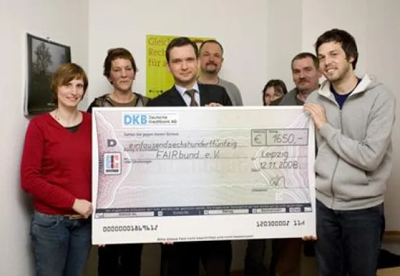 Bild: Finanzielle Unterstützung für FAIRbund e.V. durch Leipziger IT-Spezialisten