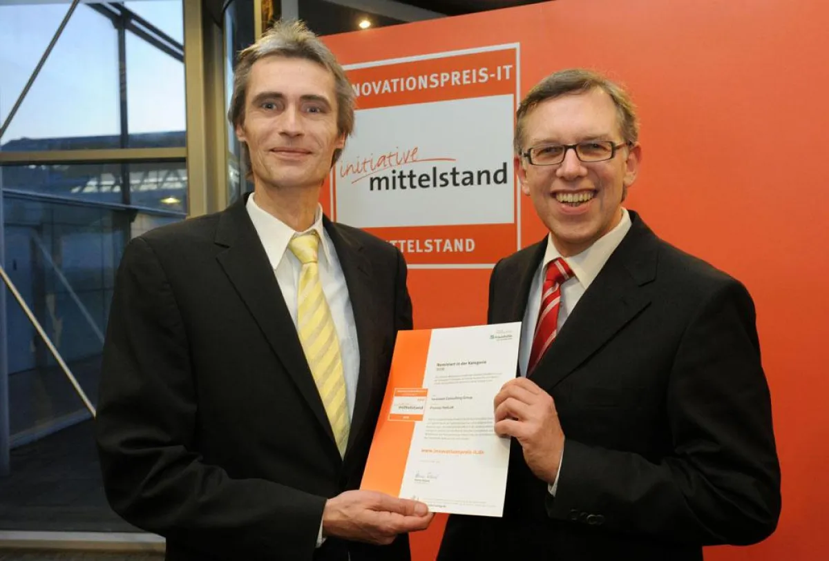 Thomas J. Olbrich und Dr. Norbert Kaiser (Quelle: imittelstand.de)