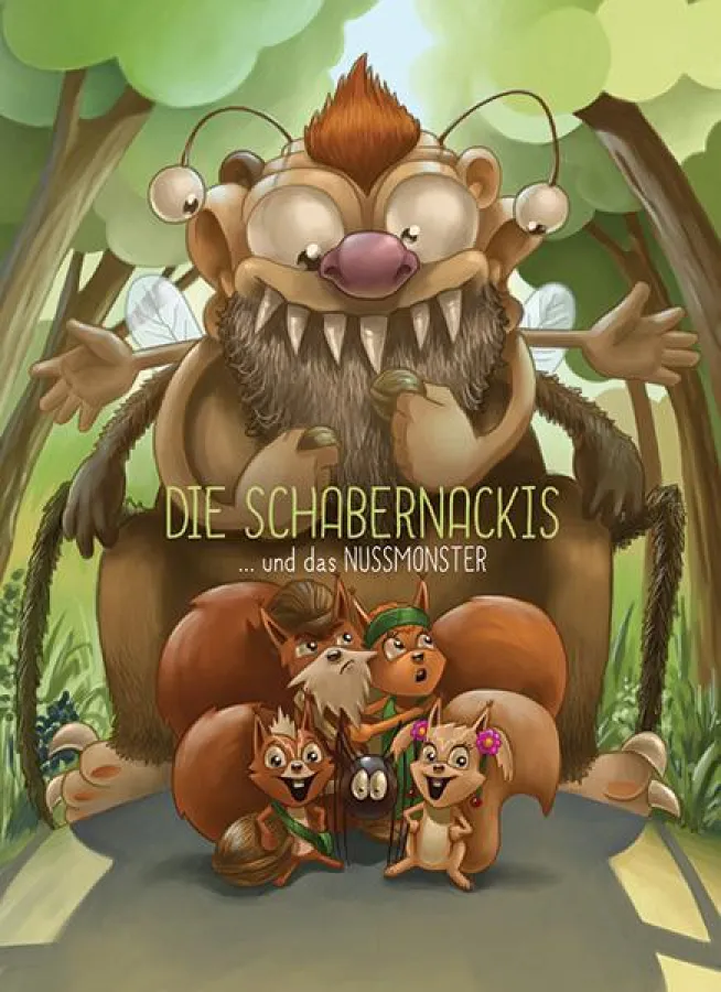 Die Schabernackis und das Nussmonster - Ein interaktives Wimmelbildbuch