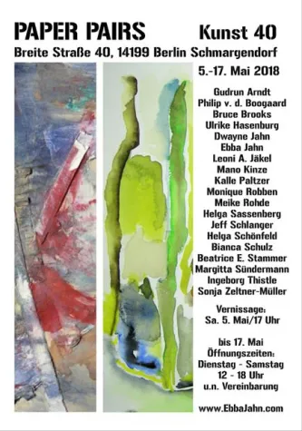 Ausstellung PAPER PAIRS bis 17.05.2018 in Berlin Bild: Ausstellung PAPER PAIRS bis 17.05.2018 in Berlin